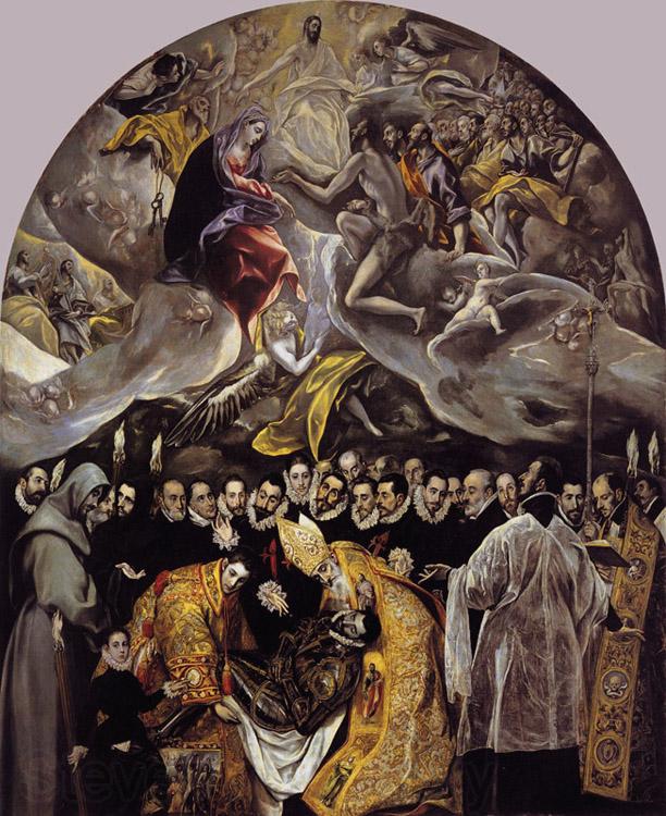 El Greco The Burial of Count Orgaz (mk08) Norge oil painting art